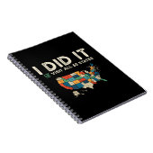 Carnet Visited All 50 US States - USA Map Travel - Visit (Côté Droit)