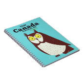 Carnet Visitez l'affiche du hibou du Canada (Côté Droit)