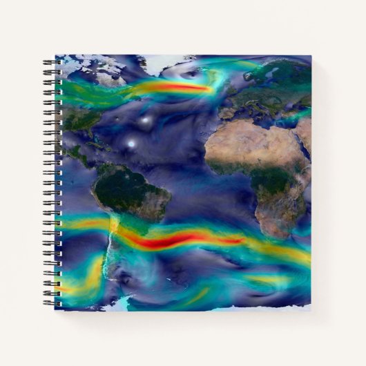 Carnet Visualisation Des Vents Mondiaux. (Devant)