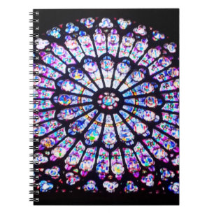Carnet Vitrail de Paris Notre-Dame - La Rose