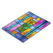 Carnet Vitrail Jaune marguerite (Côté gauche)