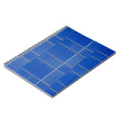 Carnet Vitraux bleus et blancs (Côté gauche)