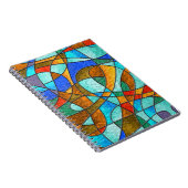 Carnet Vitre : croquis coloré abstrait. (Côté Droit)