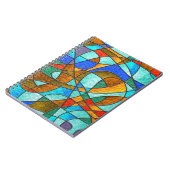 Carnet Vitre : croquis coloré abstrait. (Côté gauche)