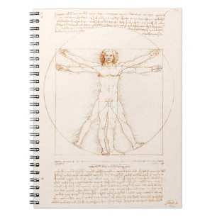 Carnet Vitruvian Man Leonardo da Vinci