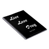 Carnet Vivez Amour Priez Chrétien (Côté Droit)