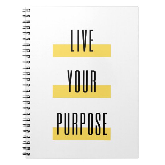 Carnet Vivez dans votre but (Devant)