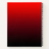 Carnet Vivid rouge bordeaux et noir Ombre (Dos)