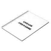Carnet Vivre comme un jeu (Côté gauche)