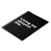 Carnet Vivre ma vie la plus agréable. (Côté gauche)