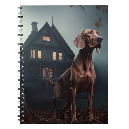 Carnet Vizsla Halloween Effrayant (Devant)