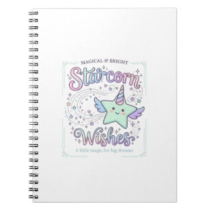 Carnet Vœux de licorne Starcorn Adorable Vêtement Graphiq