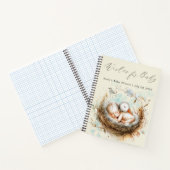 Carnet Voeux Pour Bébé Cute Stork Bébé Douche Guest Book (Intérieur)