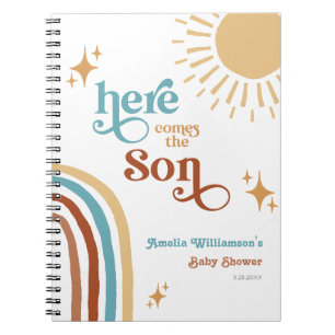 Carnet Voici le Baby shower garçon Son Sunshine