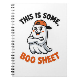 Carnet Voici Le Costume D'Halloween Super Ghost En Feuill