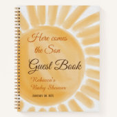 Carnet Voici le fils Sunshine Ray Baby shower invité (Devant)