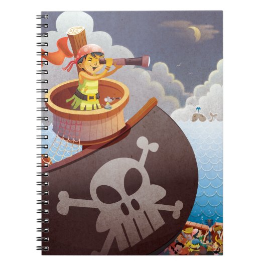 Carnet Voile avec pirates (Devant)