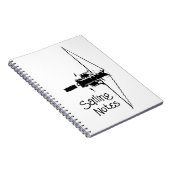 Carnet Voile Yacht avec sa réflexion sur une mer calme (Côté Droit)