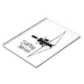 Carnet Voile Yacht avec sa réflexion sur une mer calme (Côté gauche)