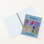 Carnet Voiles et fleurs rouges (Intérieur)