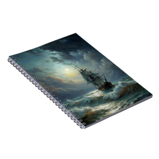 Carnet Voilier dans l'océan (Côté Droit)