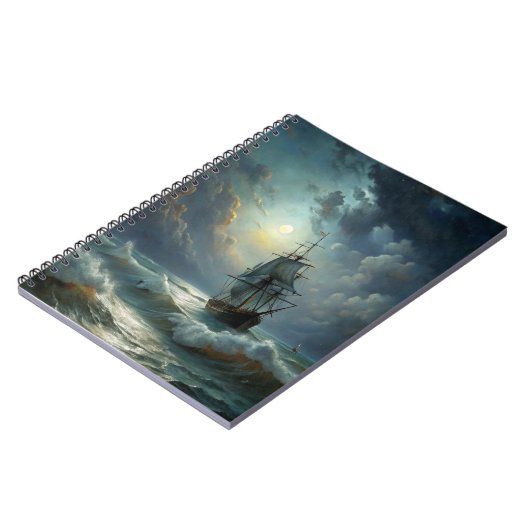 Carnet Voilier dans l'océan (Côté gauche)