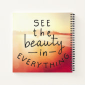 Carnet Voir La Beauté En Tout (Dos)