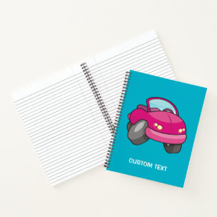 Carnet Voiture Carton Rose
