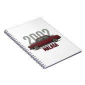 Carnet Voiture classique BMW 2002 Malaga Red (Côté Droit)