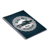 Carnet Voiture classique comme une illustration de badge. (Côté Droit)