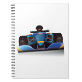 Carnet Voiture de course bleue (Devant)
