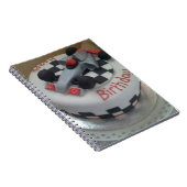 Carnet voiture de course d'anniversaire heureuse (Côté Droit)