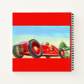 Carnet Voiture de course rouge 1950 (Dos)