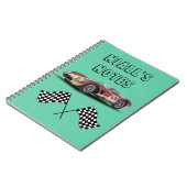 Carnet Voiture de course sportive (Côté gauche)