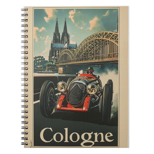 Carnet Voiture de course vintage à Cologne (Devant)