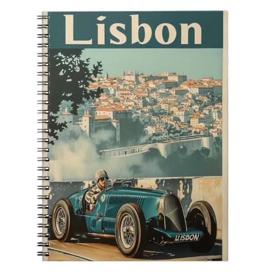 Carnet Voiture de course vintage à Lisbonne (Devant)