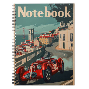 Carnet Voiture de course vintage à Lisbonne