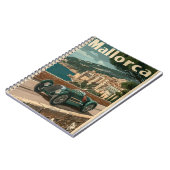 Carnet Voiture de course vintage à Majorque (Côté gauche)