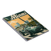 Carnet Voiture de course vintage à Miami (Côté Droit)
