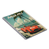 Carnet Voiture de course vintage à Miami (Côté Droit)