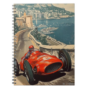 Carnet Voiture de course vintage côte de Monaco