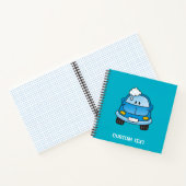 Carnet Voiture de dessin animé bleue (Intérieur)
