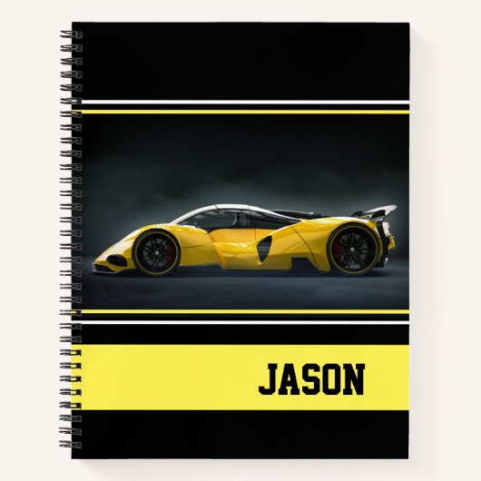 Carnet Voiture de sport (Devant)