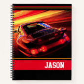 Carnet Voiture de sport (Devant)