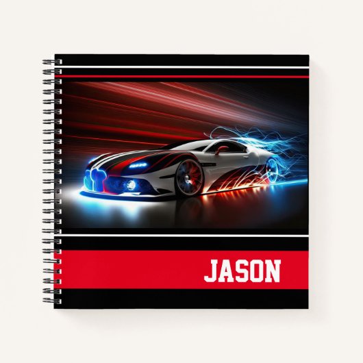 Carnet Voiture de sport (Devant)