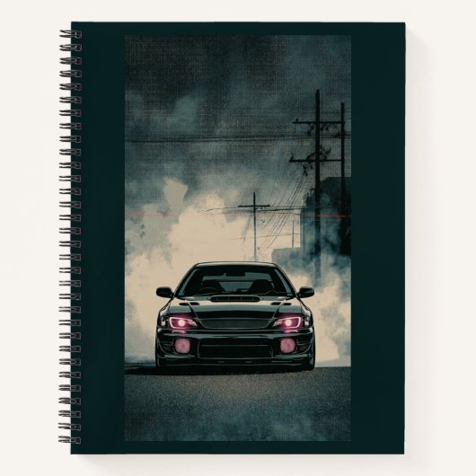 Carnet Voiture de sport classique JDM GC8 Moody Aesthetic (Devant)