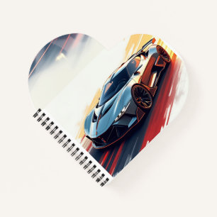 Carnet Voiture de sport futuriste - Design élégant généré