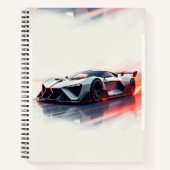 Carnet Voiture de sport futuriste - Design élégant généré (Devant)