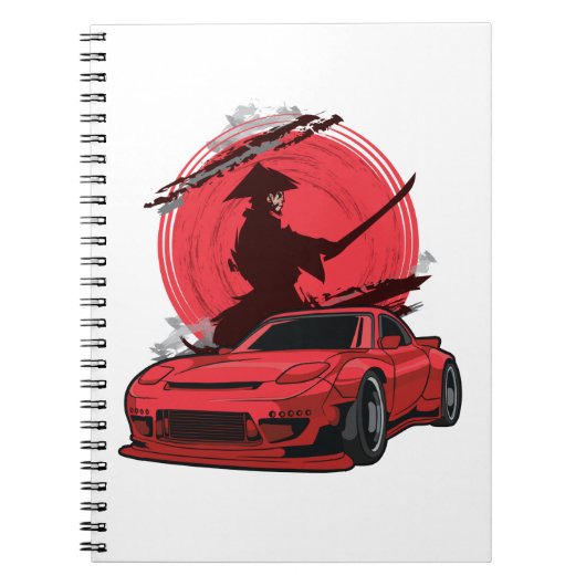 Carnet Voiture japonaise Samurai RX7 (Devant)