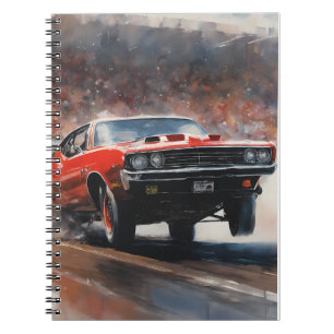 Carnet Voiture rouge Vintage
